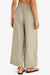 The Striped Poplin Pant in Olive Stripes