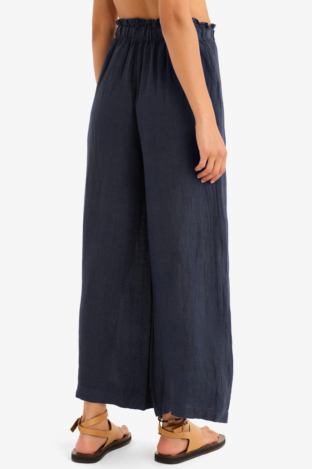 The Arches Linen Pant in Navy