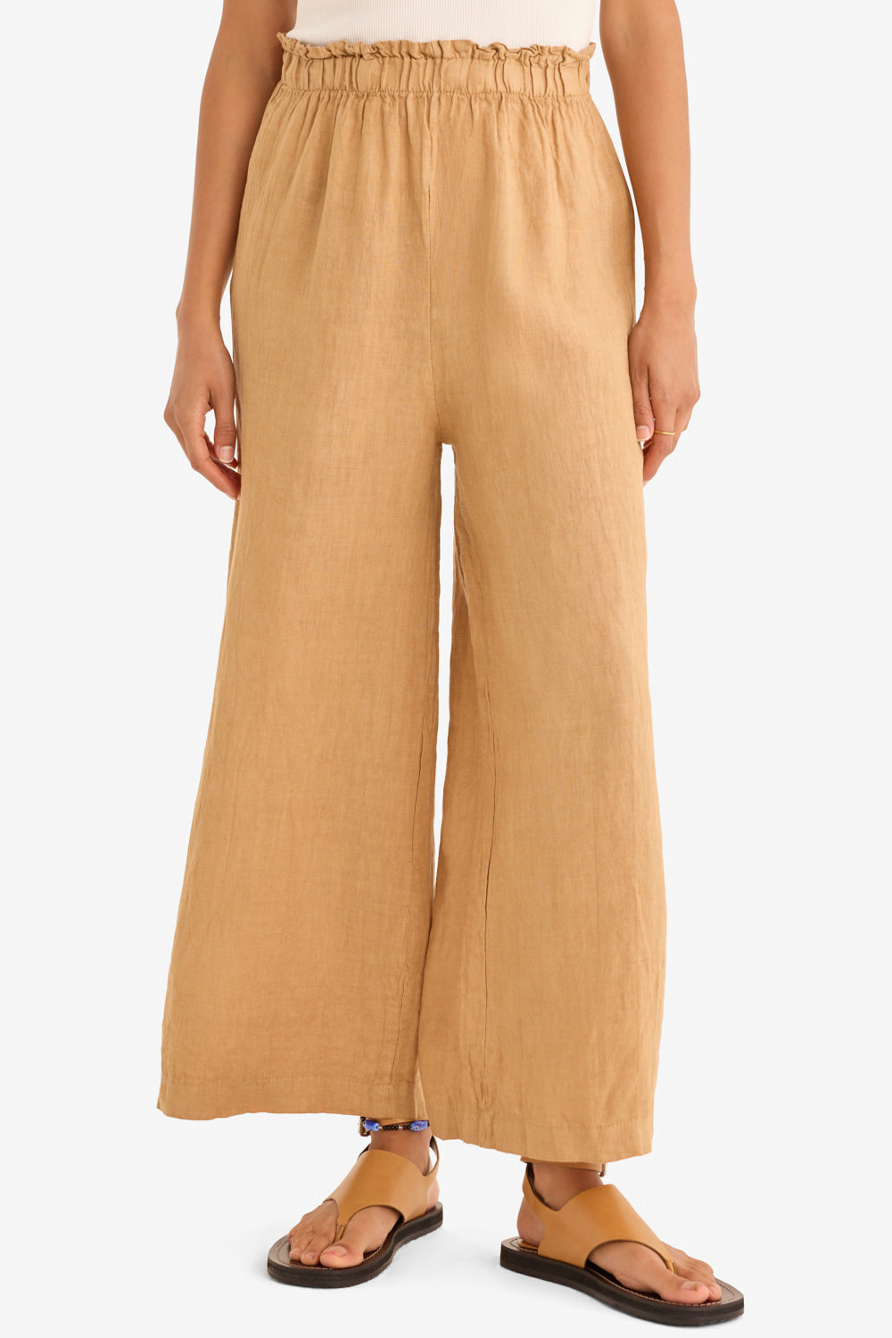 The Arches Linen Pant in Camello