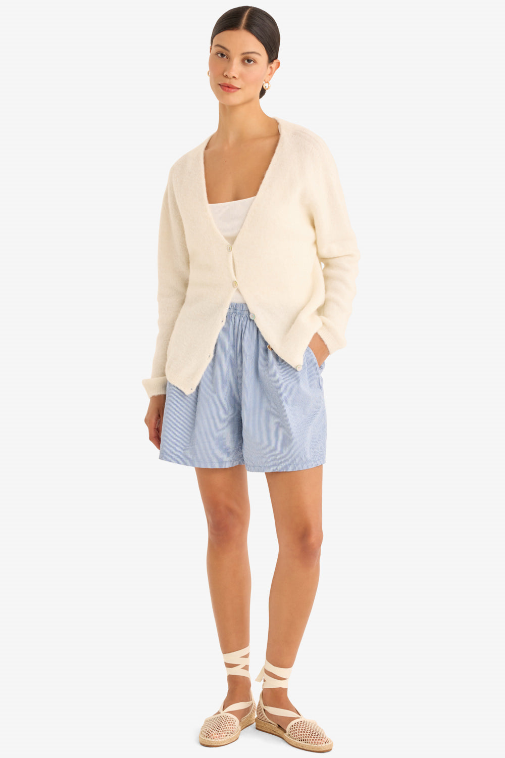 The Colette Cardigan in Ecru