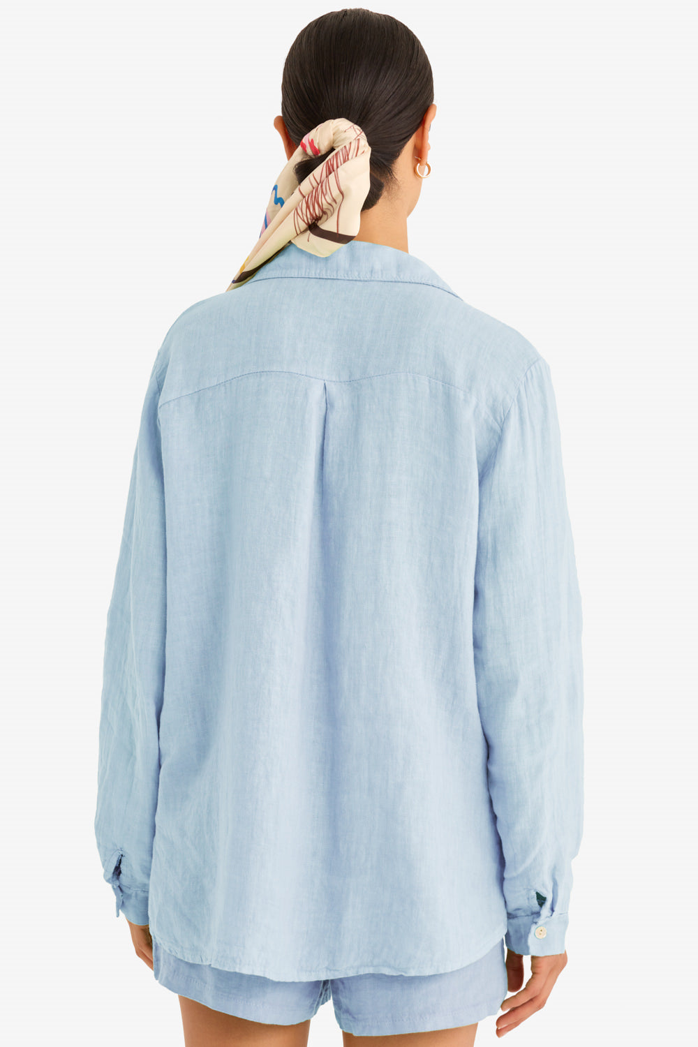 The Playa Linen Shirt in Sky