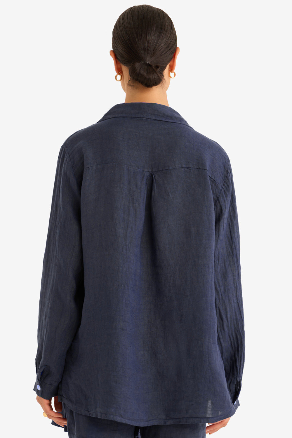 The Playa Linen Shirt in Navy