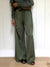 The Rising Satin Pants in Olive