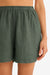 The Zion Linen Shorts in Olive