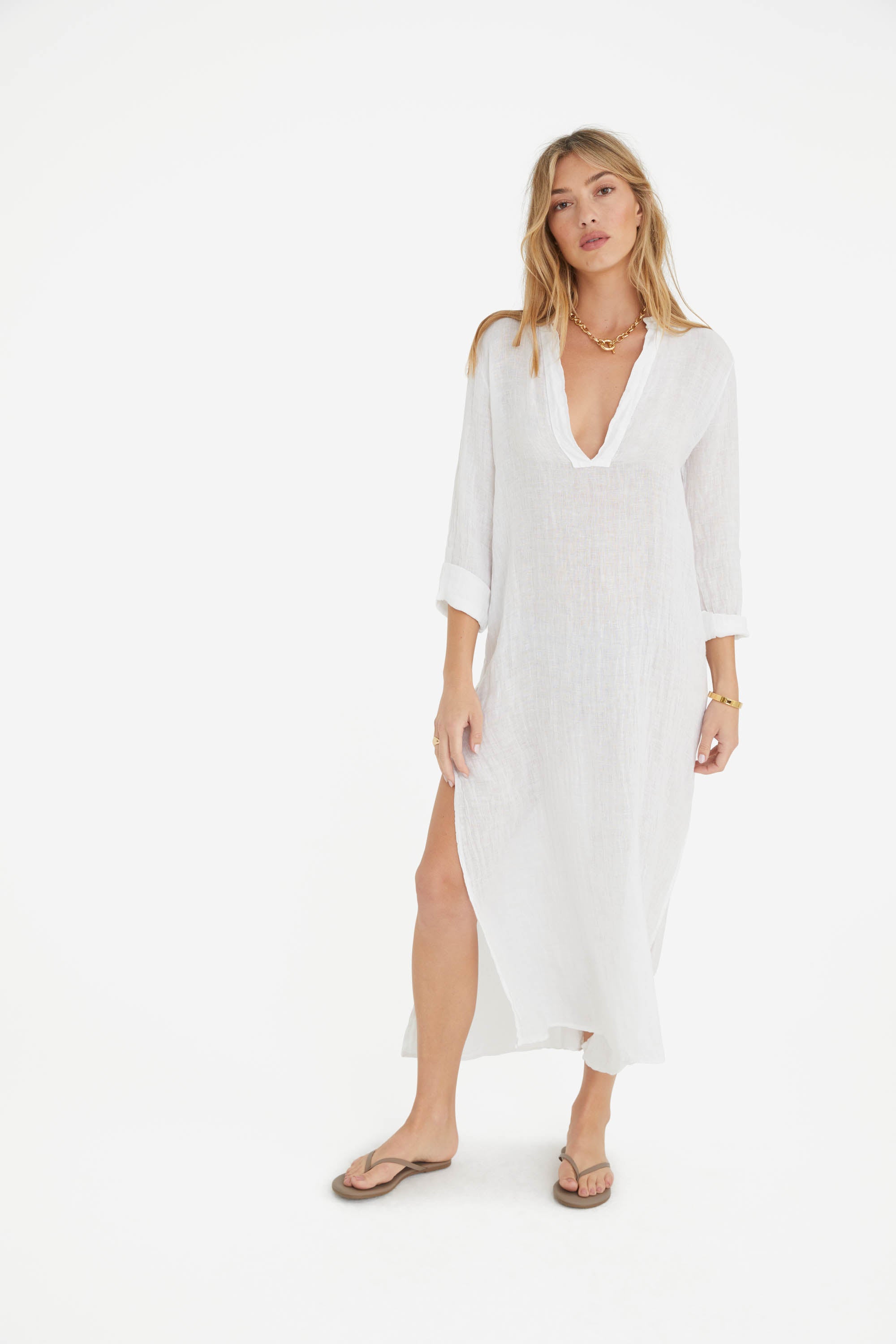 The Maxine Dress in White