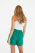 The Zion Linen Shorts in Emerald